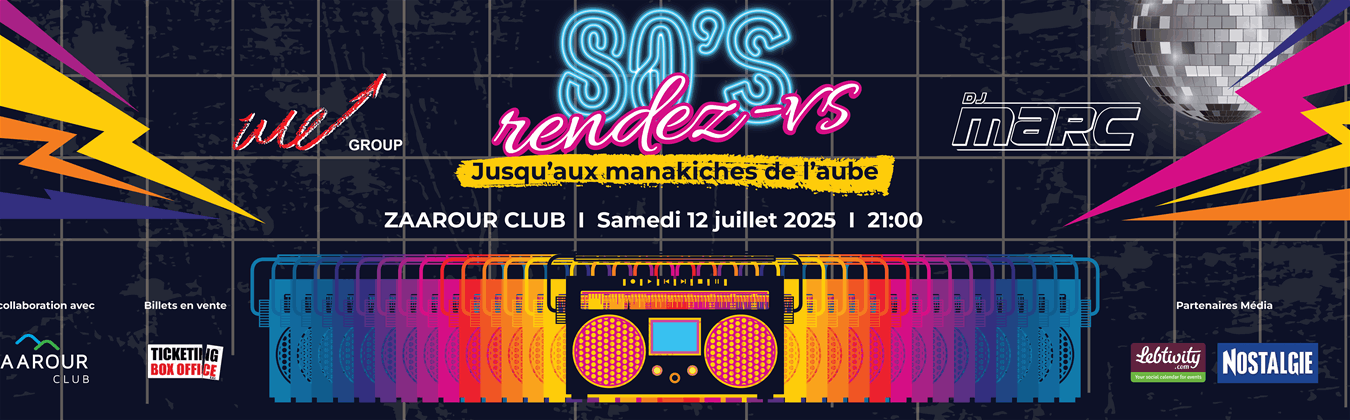 We group and DJ Marc French 80s night