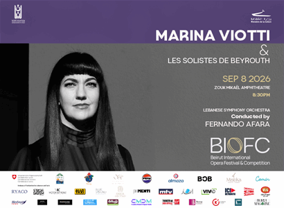 Grammy Award -Winning mezzo-soprano Marina VIOTTI at the Beirut International Opera Festival & Competition BIOFC